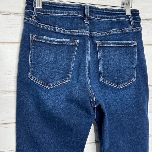 Vervet Issue Free Mid Rise Straight Jeans Dark Wash Stretch Denim Size 29 - Picture 11 of 11